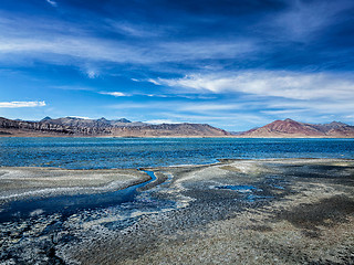 Image showing Mountain lake Tso Kar in Himalayas