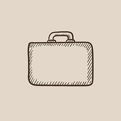 Image showing Briefcase sketch icon.