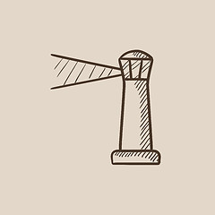 Image showing Lighthouse sketch icon.