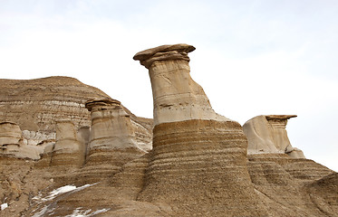 Image showing Badlands Alberta  hoo doo