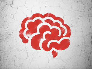 Image showing Medicine concept: Brain on wall background