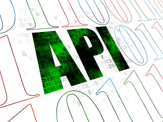 Image showing Software concept: Api on Digital background