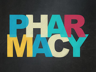 Image showing Health concept: Pharmacy on School board background