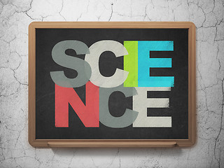 Image showing Science concept: Science on School board background