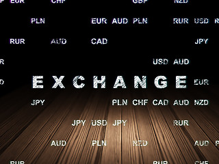 Image showing Money concept: Exchange in grunge dark room