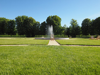 Image showing Royal garden in Turin