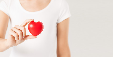 Image showing woman hands with heart