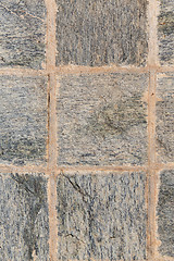Image showing close up of paving stone or facade tile texture