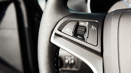 Image showing Control buttons on the steering wheel