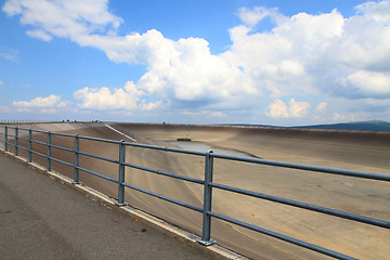 Image showing Photo of the empty water reservoire Dlouhe Strane