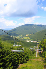 Image showing funicular in jeseniky mountains