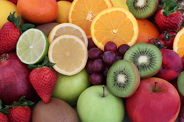 Image showing Healthy Fresh Fruit Selection