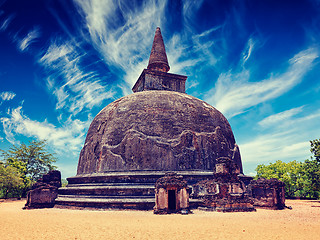 Image showing Kiri Vihara - ancient buddhist dagoba stupa