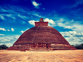 Image showing Jetavaranama dagoba Buddhist stupa in ancient city