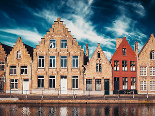 Image showing Houses in Bruges Brugge, Belgium