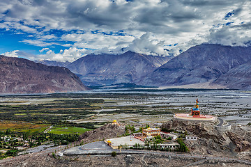 Image showing Maitreya Buddha statue  in Diskit gompa, Nubra valley, Ladakh, Inda