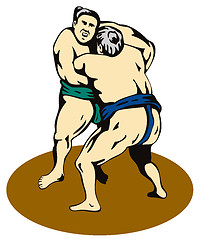 Image showing Sumo wrestlers