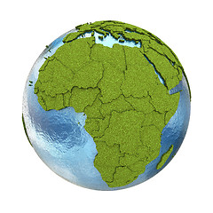 Image showing Africa on planet Earth