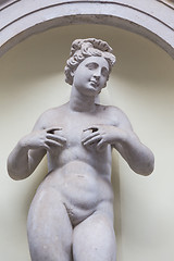 Image showing Feminine statue of Abundance