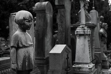 Image showing Old Cemetery statue