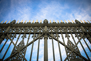 Image showing Royal Palace gate detail