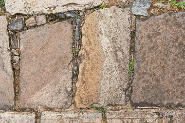 Image showing close up of paving stone outdoors