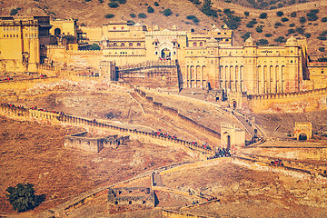 Image showing Amer Amber fort, Rajasthan, India