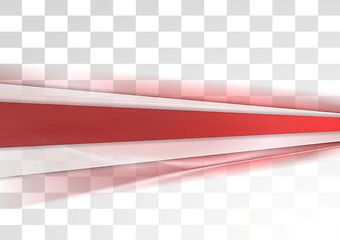 Image showing Red tech stripes blurred transparent design