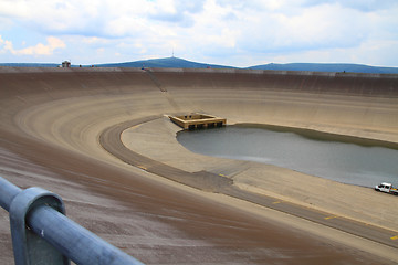 Image showing Photo of the empty water reservoire Dlouhe Strane