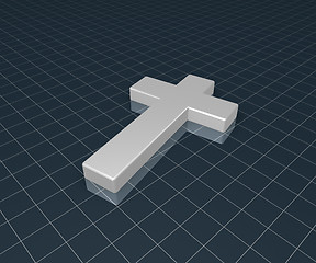 Image showing christian cross - 3d rendering