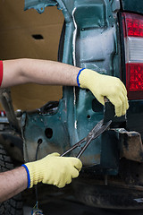 Image showing Repairing automotive body