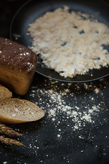 Image showing Bread composition with wheats