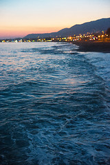 Image showing sea in the evening