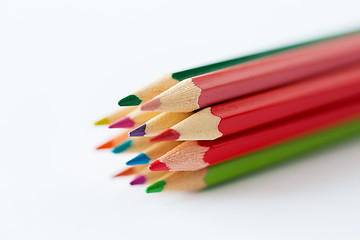 Image showing close up of crayons or color pencils