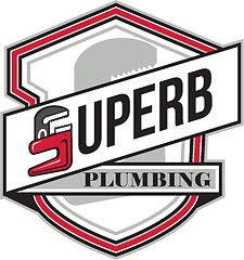 Image showing Superb Plumbing Shield Retro