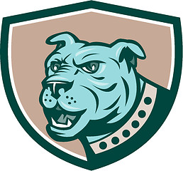 Image showing Mastiff Dog Mongrel Head Side Crest Cartoon