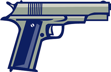 Image showing 1911 Semi-Automatic Pistol Side Retro