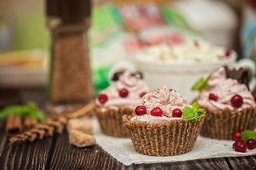 Image showing Homemade dessert from cottage cheese