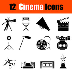 Image showing Set of cinema icons