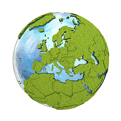 Image showing Europe on planet Earth