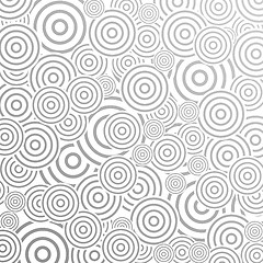Image showing Grey abstract pattern design with rings