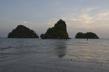 Image showing Early Sunset in Krabi
