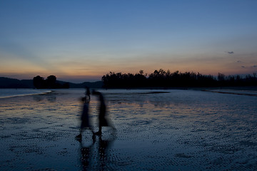 Image showing Sunset in Ao Nang