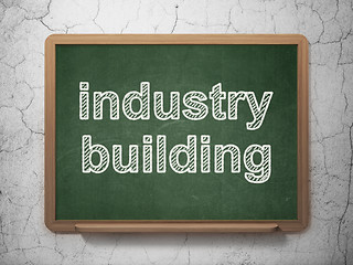 Image showing Industry concept: Industry Building on chalkboard background