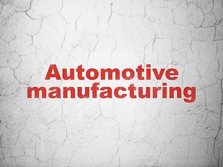 Image showing Industry concept: Automotive Manufacturing on wall background