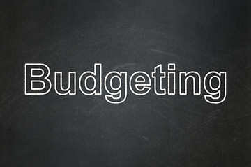 Image showing Business concept: Budgeting on chalkboard background