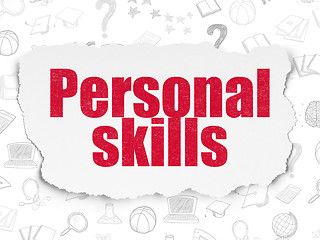 Image showing Education concept: Personal Skills on Torn Paper background