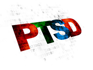 Image showing Health concept: PTSD on Digital background