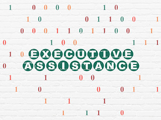 Image showing Business concept: Executive Assistance on wall background