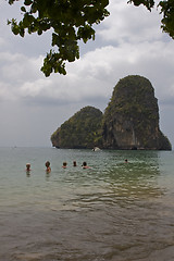 Image showing Swimming in Railay